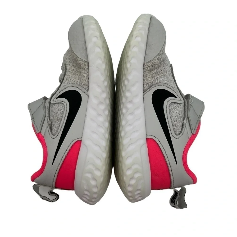 Nike Gray Pink Revolution 5 Running Shoes Size 6 C Toddler